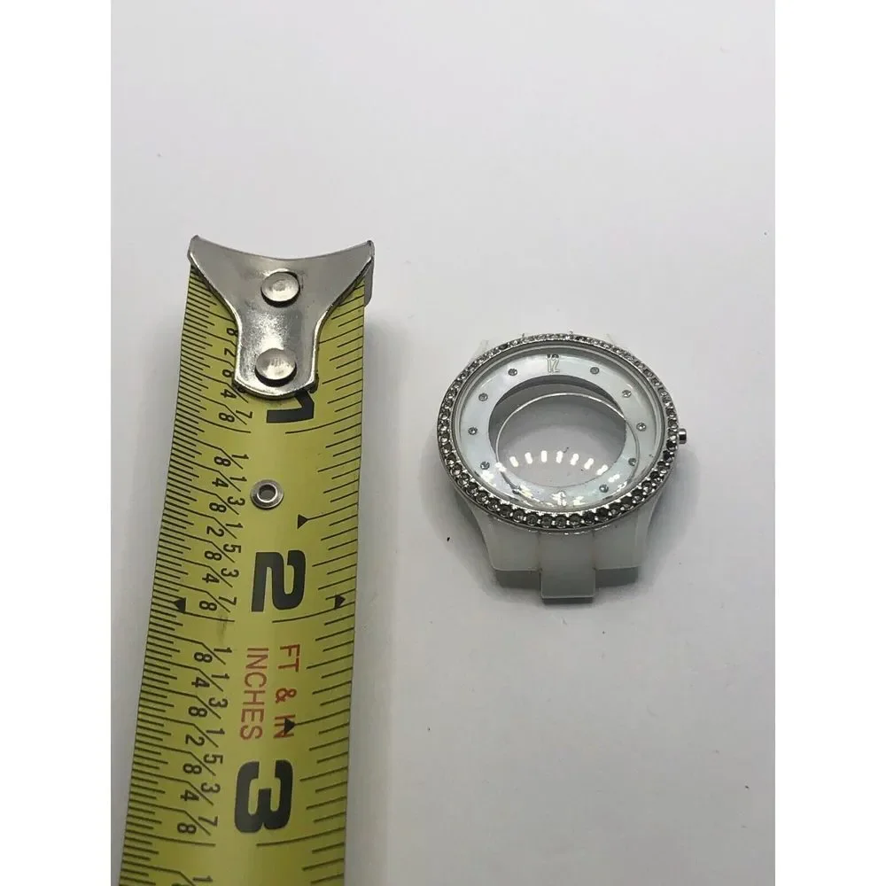 Michael Kors Watch Parts Case Only White Ceramic W/Crystal 30mm GY385